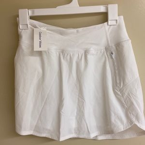 Outdoor Voices white tennis skirt